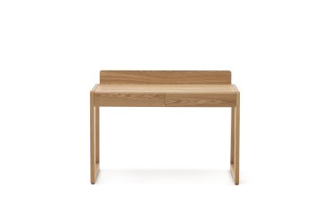 Escritorio Arandu de chapa y madera maciza de fresno 120 x 60 cm