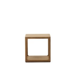 Mesa auxiliar Maymai de madera de roble 50 x 50 cm