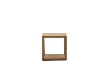 Mesa auxiliar Maymai de madera de roble 50 x 50 cm