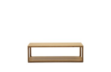 Mesa de centro Maymai de madera de roble 140 x 70 cm