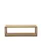Mesa de centro Maymai de madera de roble 140 x 70 cm