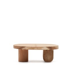 DE_Table basse Mosi en bois de mungur Ø 90 x 60 cm