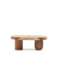 Table basse Mosi en bois de mungur Ø 90 x 60 cm