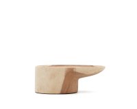 Mesa de centro con pie Mosi de madera maciza de mungur Ø 90 x 50 cm