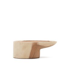 Mosi solid mungur wood coffee table with stand Ø 90 x 50 cm