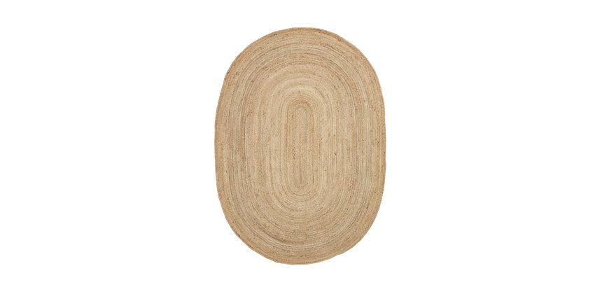 Alfombra Corsa 100% yute Ø 160 x 230 cm