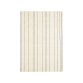 Alfombra Micol de lana beige y rayas negro 160 x 230 cm