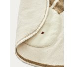 Alfombra redonda Yanil algodón beige de conejito Ø 100 cm