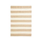 DE_Tapis Rovira à rayures naturel et blanc en jute et coton 160 x 230 cm