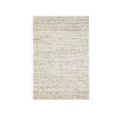 Alfombra Manilva de lana y algodón marrón 200 x 300 cm