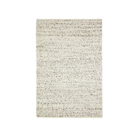 Alfombra Manilva de lana y algodón marrón 200 x 300 cm