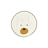 DE_Tapis rond Zelda en coton blanc d'ours Ø 100 cm