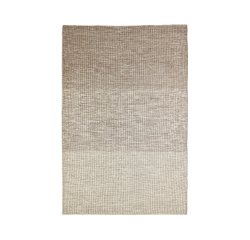 Alfombra Malenka de lana marrón 200 x 300 cm