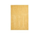Alfombra Maie de lana y viscosa mostaza 160 x 230 cm