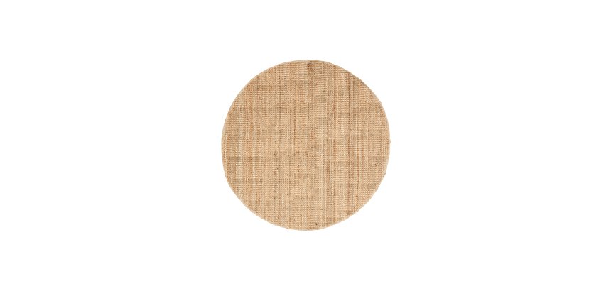 Alfombra redonda Madelin de yute natural Ø 150 cm