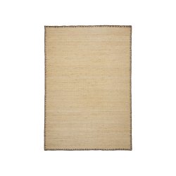 Sorina natural jute rug with green border 160 x 230 cm