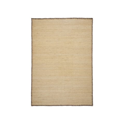 Sorina natural jute rug with green border 160 x 230 cm