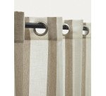 Rideau Marza naturel et beige 140 x 270 cm