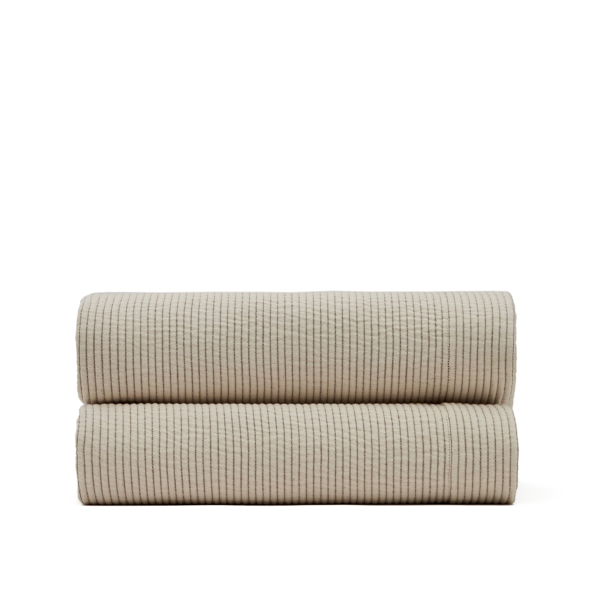 Colcha Bedar 100% algodón beige para cama de 90/135 cm