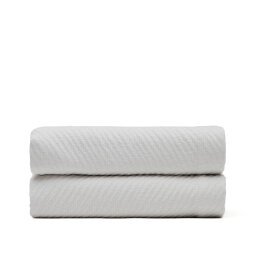 DE_Couvre-lit Berga en coton blanc pour lit de 90/135 cm