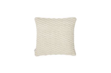 DE_Housse de coussin Mascarell en coton et polypropylène blanc 45 x 45 cm