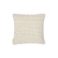 Mascarell cushion cover in white cotton and polypropylene, 45 x 45 cm