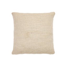 Machiel viscose cushion cover in natural white cotton 50  x 50 cm
