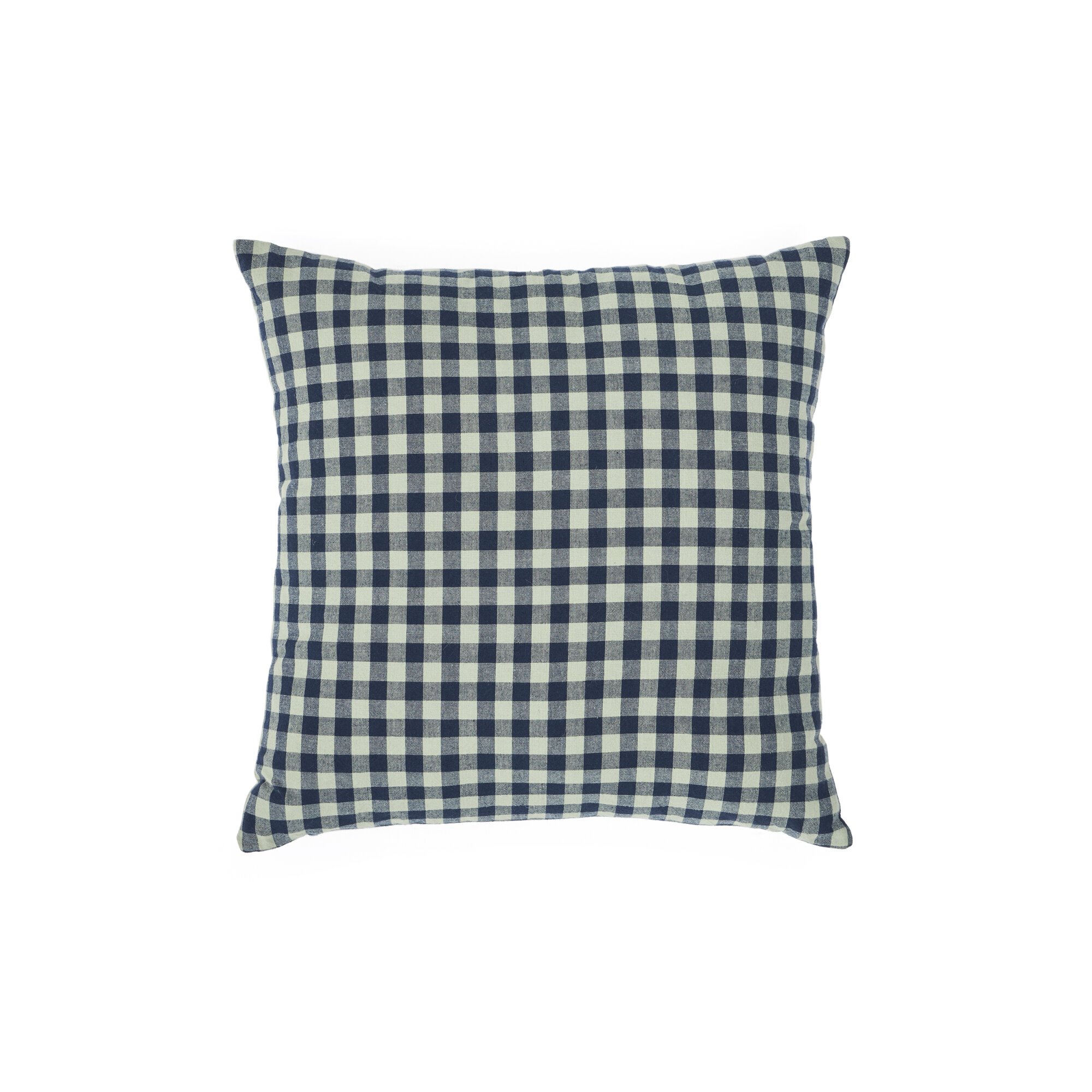 Yanil cushion cover 100% cotton green and blue squares 45 x 45 cm