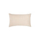 Housse de coussin  Yanil 100% coton à carreaux rose et beige 30 x 50 cm