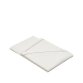 Mantel redondo Malu de algodón y lino blanco con detalle bordado beige Ø 150 cm