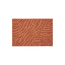 Tapis de bain Goda 100% coton terracotta 50 x 70 cm