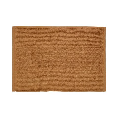 Tapis de bain Yeni 100 % coton marron 50 x 70 cm
