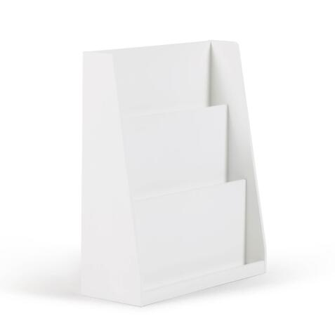 Librería Adiventina de MDF blanco 59,5 x 69,5 cm