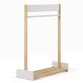 Adelaine hanger in solid natural pine and white MDF 100 x 40 cm FSC MIX Credit