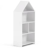 Estantería casita infantil Celeste de MDF blanco 50 x 105 cm