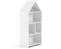 Estantería casita infantil Celeste de MDF blanco 50 x 105 cm