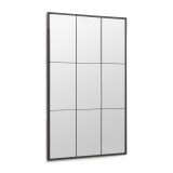 Miroir Ulrica en métal noir 100 x 160 cm
