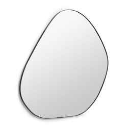 Miroir Anera en métal noir 84 x 108,5 cm