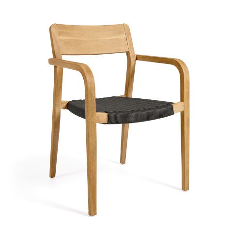 DE_Chaise Better en bois d'acacia massif et corde noire