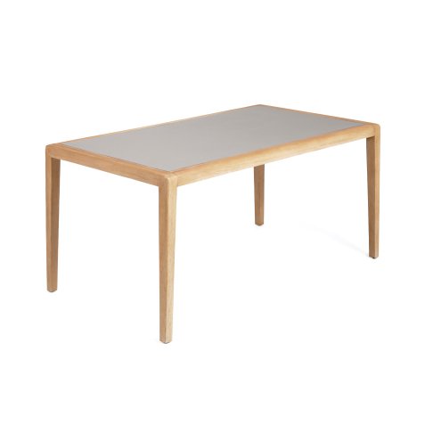 Table Better en polyciment et bois d'acacia massif 160 x 90 cm
