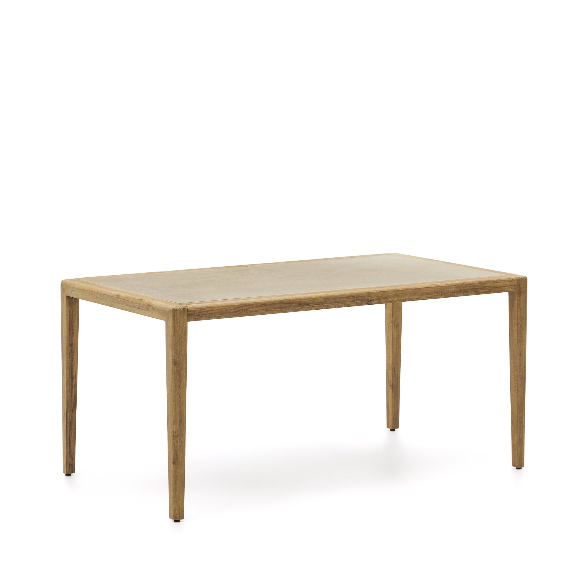 Table rectanculaire Better - polyciment pieds bois d'acacia FSC 100%