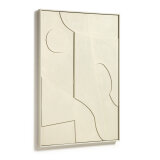 Talin abstract painting beige, 60 x 90 cm
