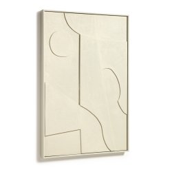 Cuadro abstracto Talin beige 60 x 90 cm