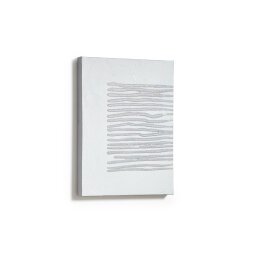 Tableau Suri blanc 30 x 40 cm