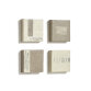 Tasia set of 4 brown paintings, 15 x 15 cm