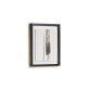Tableau Anaisa blanc ligne verticale noire 30 x 40 cm