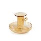 Yumalay large candle holder in orange glass