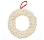 Domitille hanging ornament in white felt