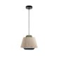 Yuvia katoenen plafondlamp met beige en blauwe afwerking