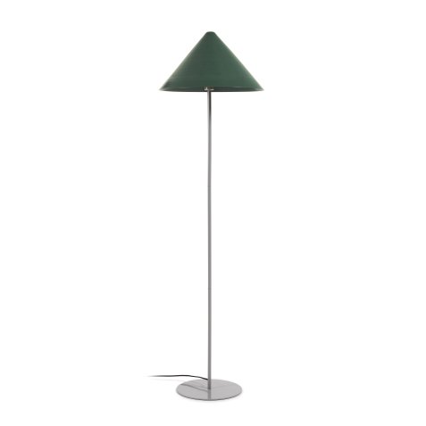 Valentine staande lamp in metaal met afwerking in groen en beige